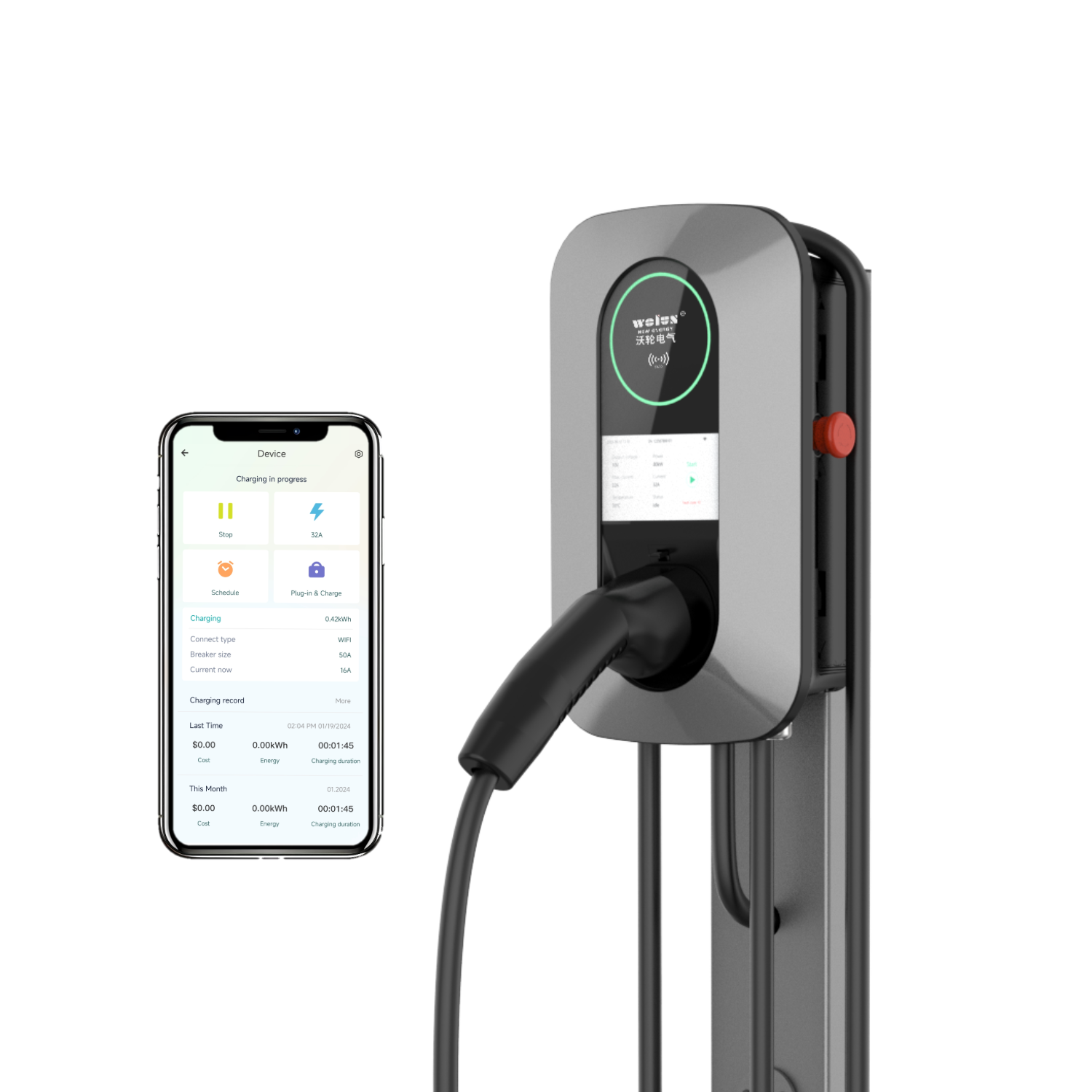 Ev Charger Wallbox - Ponto de Carregamento AC para Casa