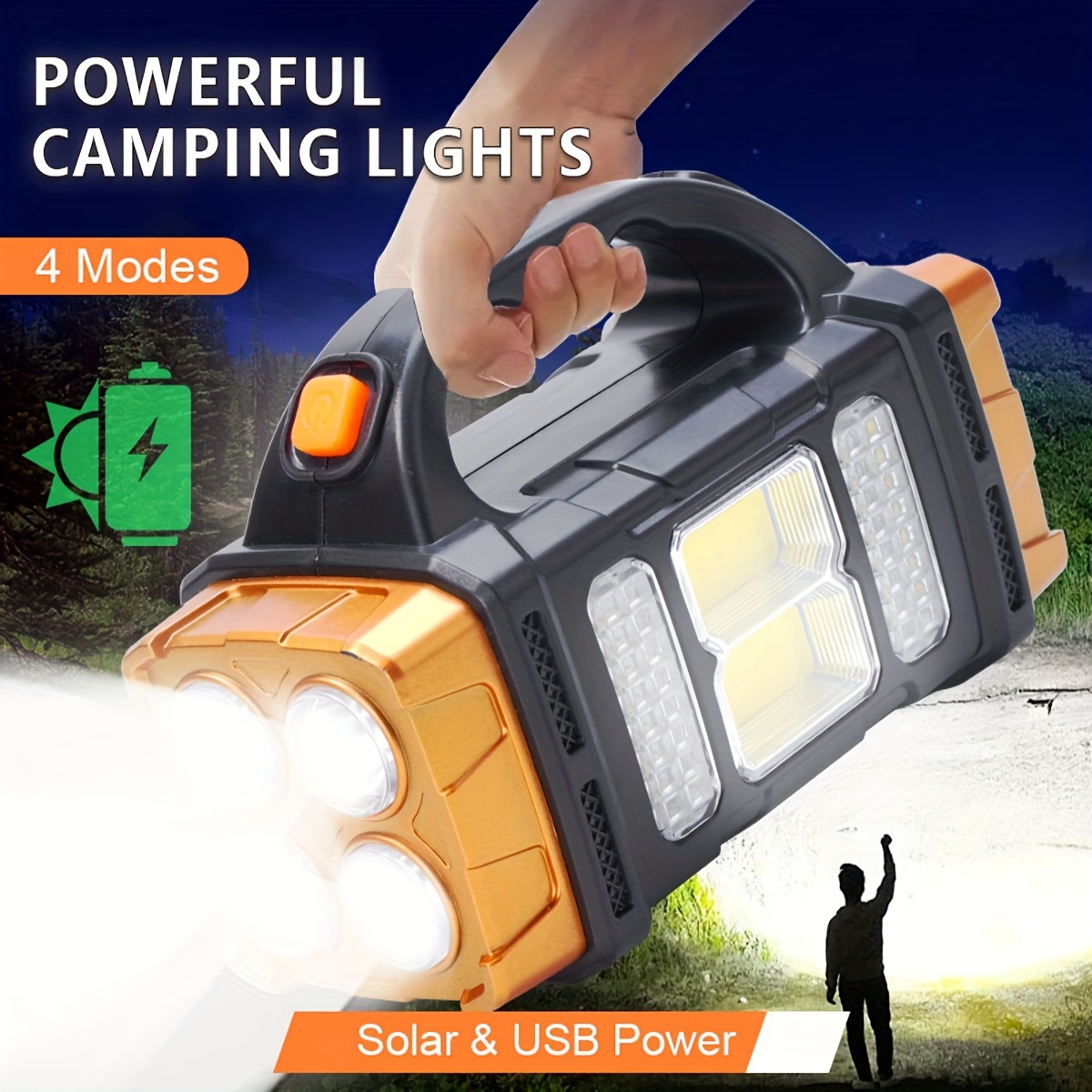 Renewable Energy Source - Nova Lanterna LED Solar Recarregável de