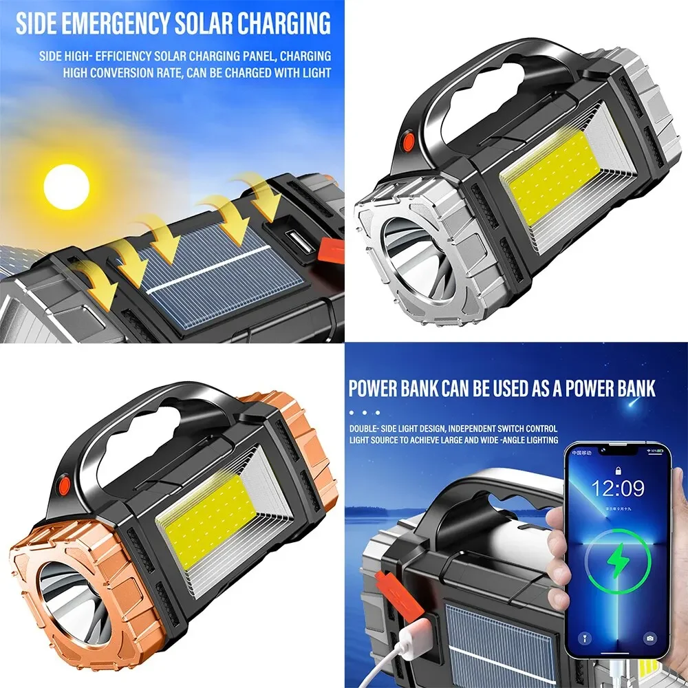 2024 poderosa lanterna led usb - Renewable Energy Source avaliação e preço