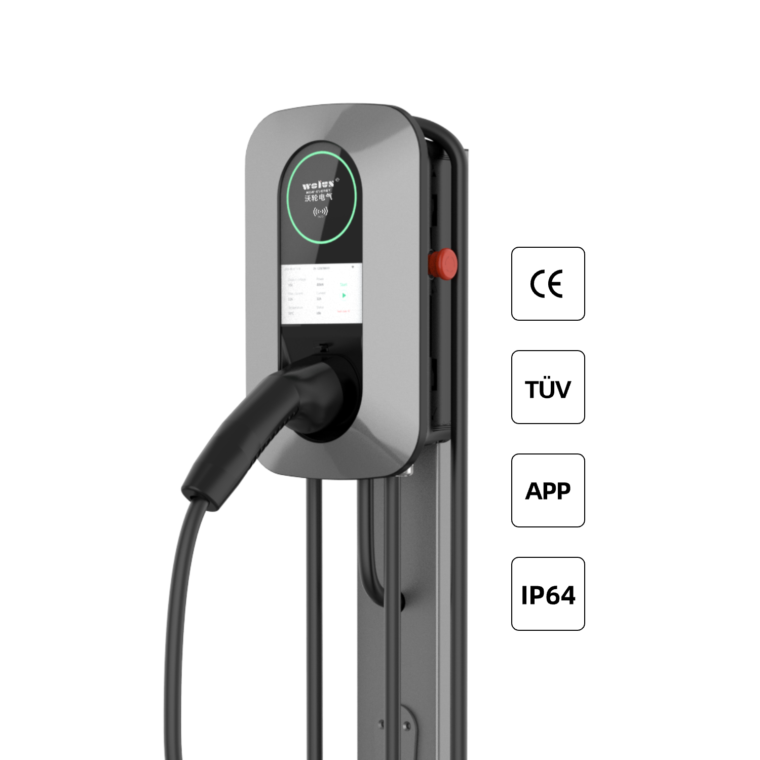 Ponto de Carregamento AC para  - Ev Charger Wallbox avaliação e preço