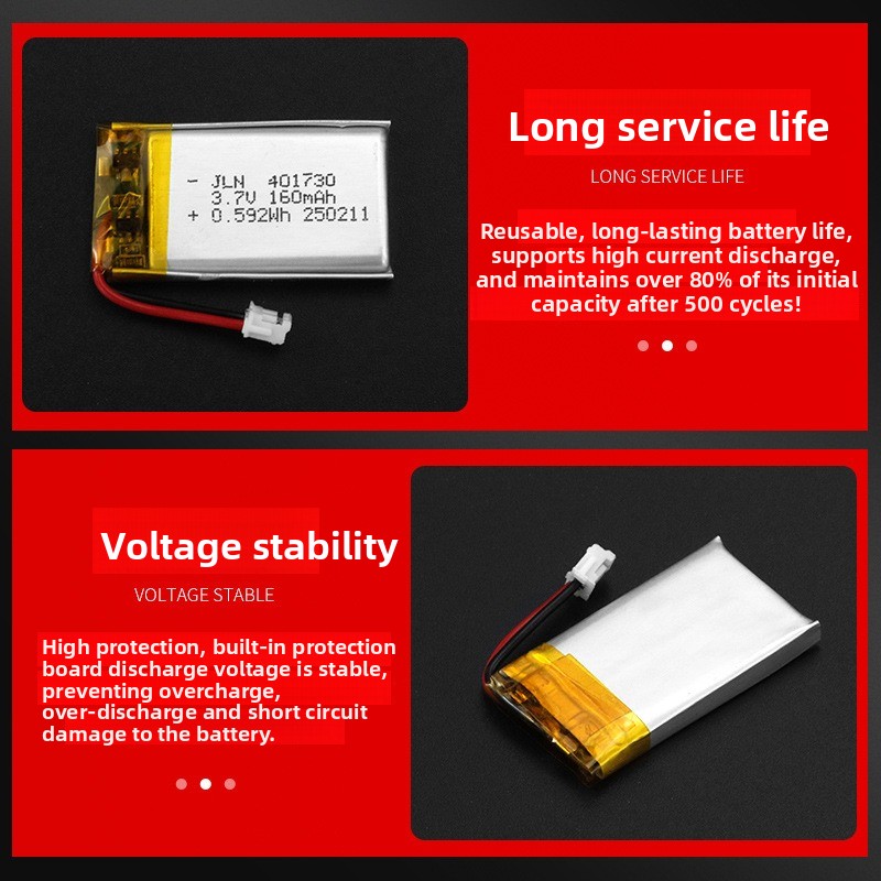 401730 3.7v 160mah bateria rec - Renewable Energy Source avaliação e preço