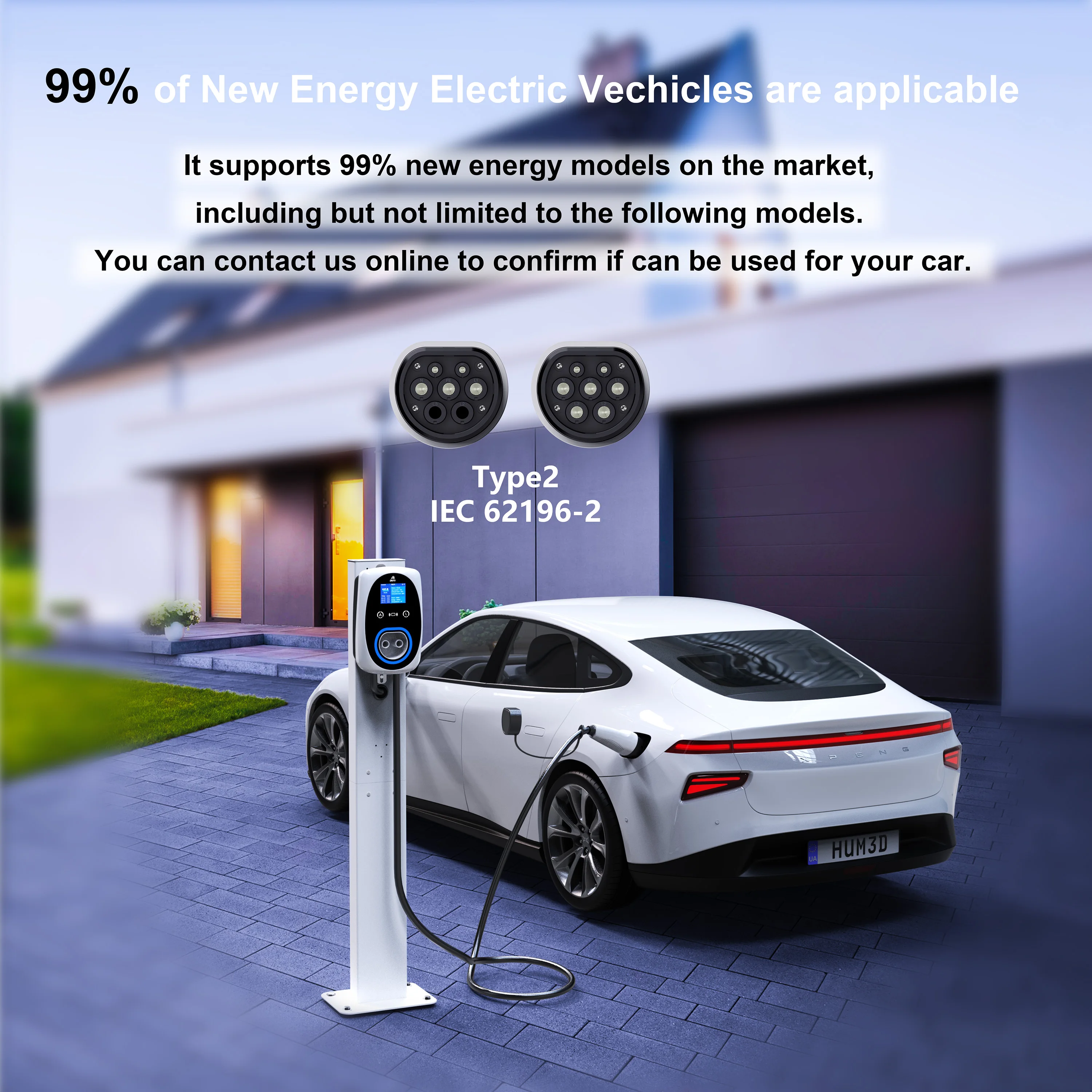 GWUYU EV Carregador 32A 7.6KW  - Ev Charger Wallbox avaliação e preço