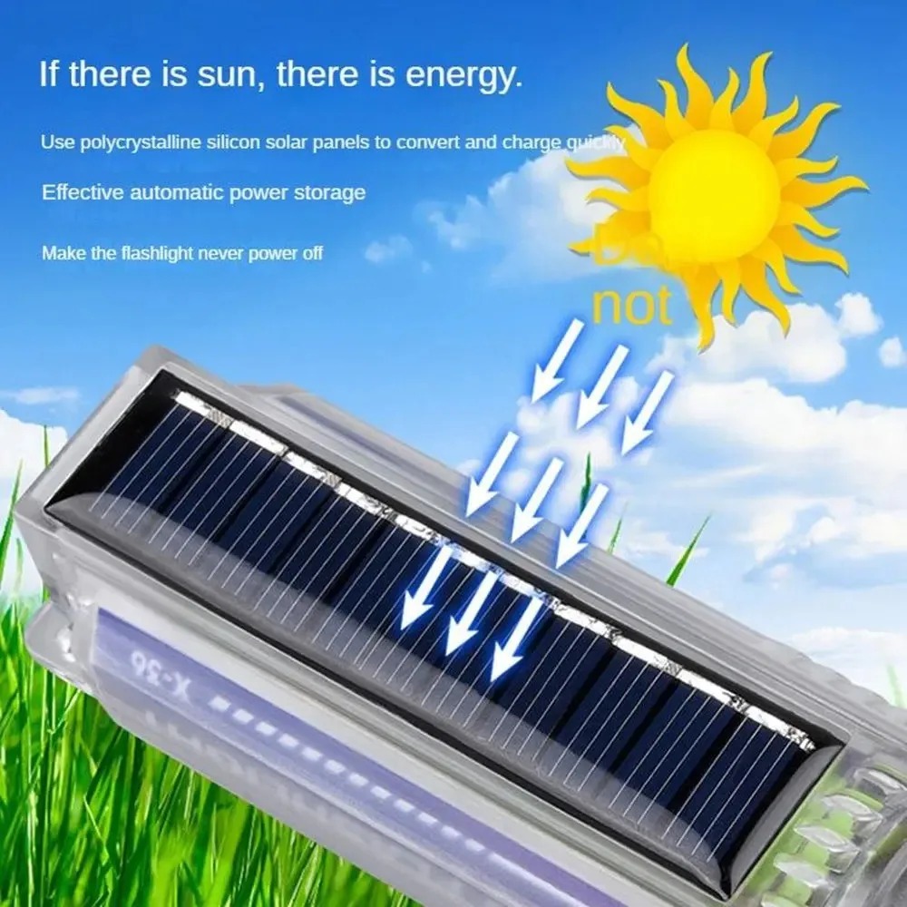 Lanterna LED potente com luz l - Renewable Energy Source avaliação e preço