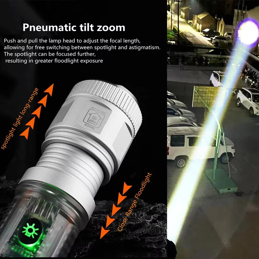 Lanterna LED potente com luz l - Renewable Energy Source avaliação e preço