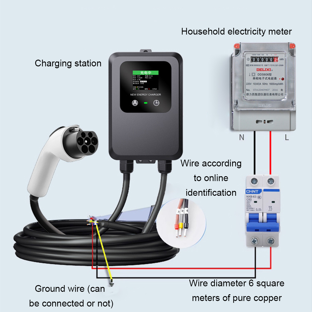 Carregador EV 32A-24A-16A-8A 7 - Ev Charger Wallbox avaliação e preço